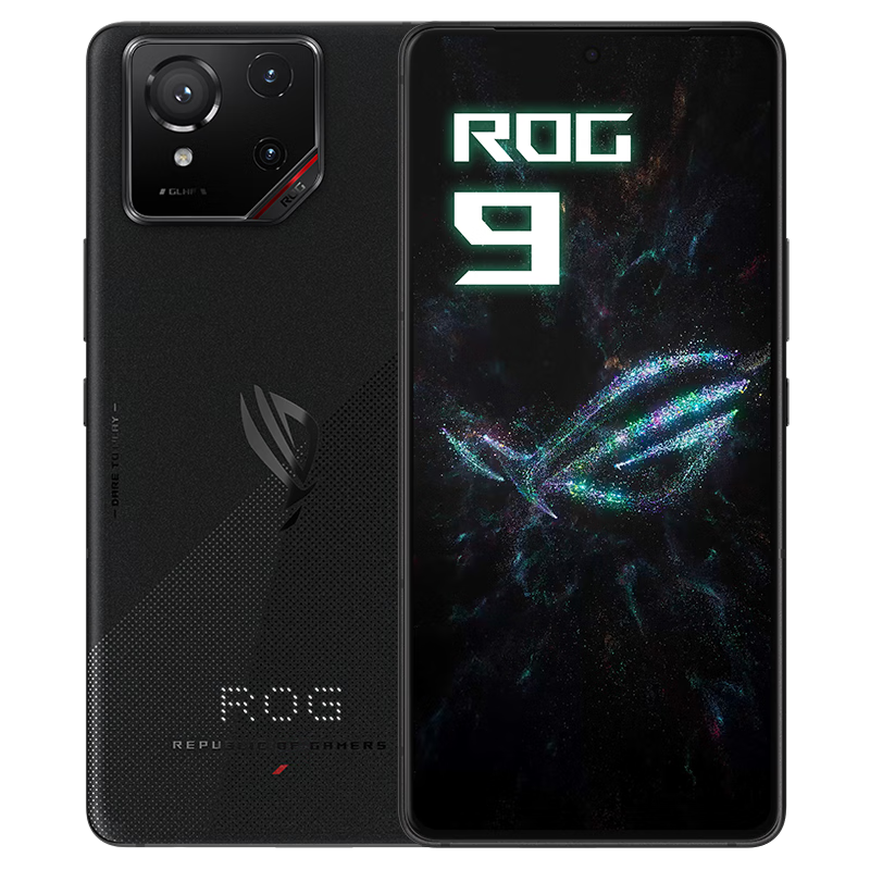 ROG9 AI游戏手机12+256曜石黑 国家补贴 光显矩阵屏 三星电竞屏185Hz高刷SoC中置