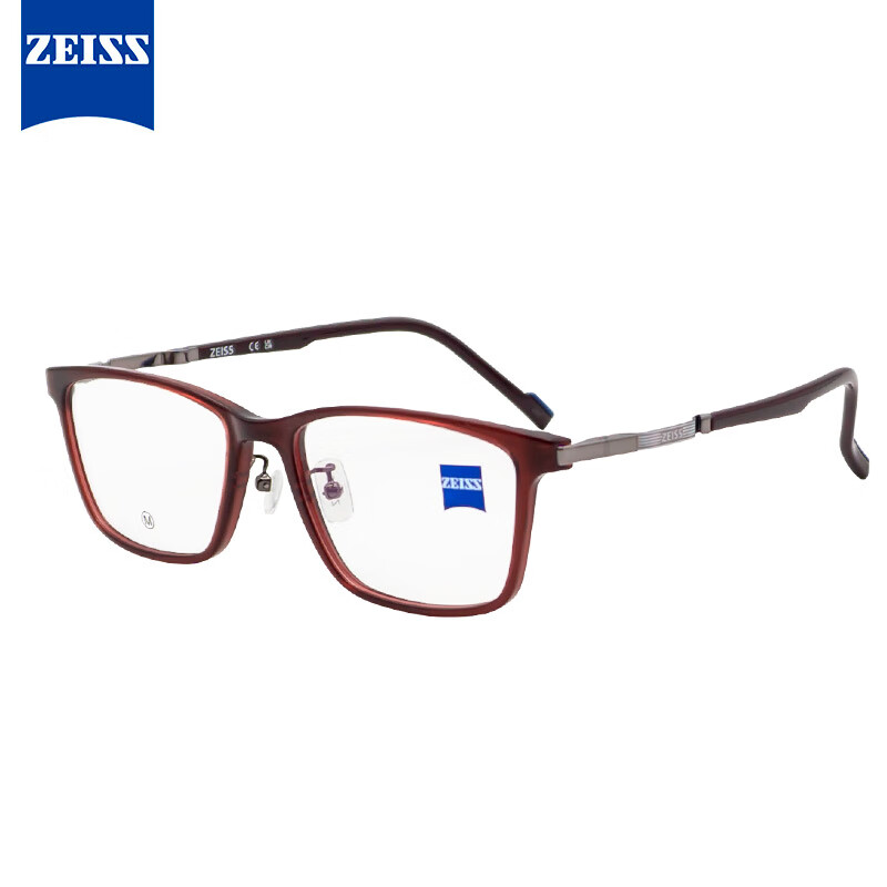 ZEISS 蔡司 眼镜框男全框ZS22712LB钛镜架601水晶勃艮第色M款+蔡司防蓝光1.67 2595.