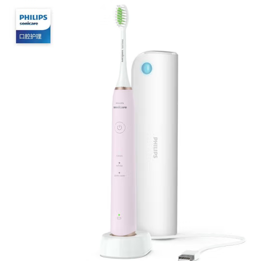 PLUS会员！PHILIPS 飞利浦 HX2461/04 电动牙刷 蔷薇粉 ￥223