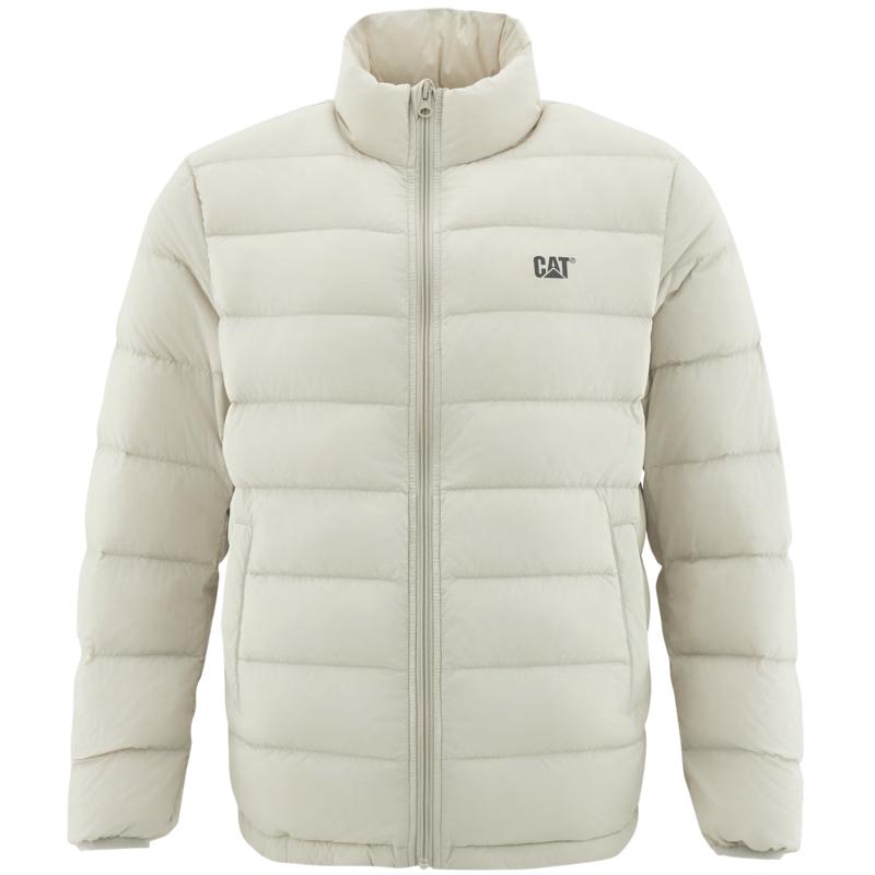 CAT 卡特三防面料男士户外休闲绗线羽绒服 米白色 XL 231.44元（需用券）