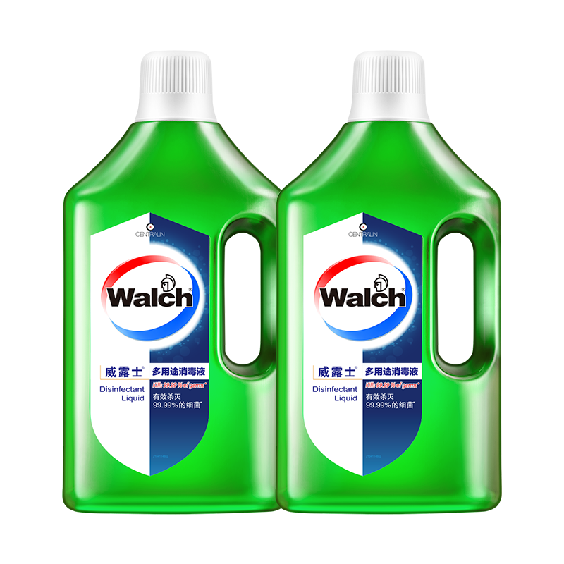 PLUS会员：Walch 威露士 衣物家居消毒液 1L*2瓶 37.4元（需领券）