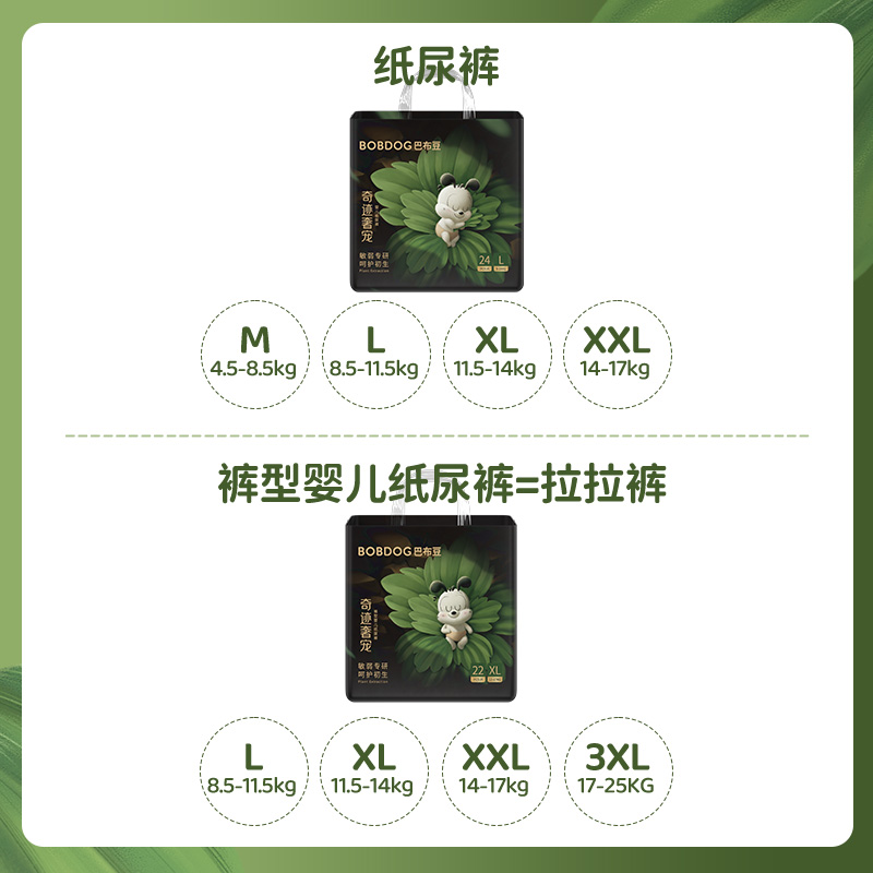 巴布豆 奇迹奢宠系列 拉拉裤 XXL20片（尺码任选） 20.6元