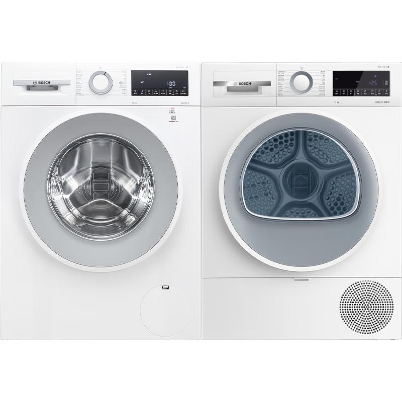 博世 云朵白系列 WGA152000W+WQA254D00W 热泵洗烘套装 白色 6609.4元