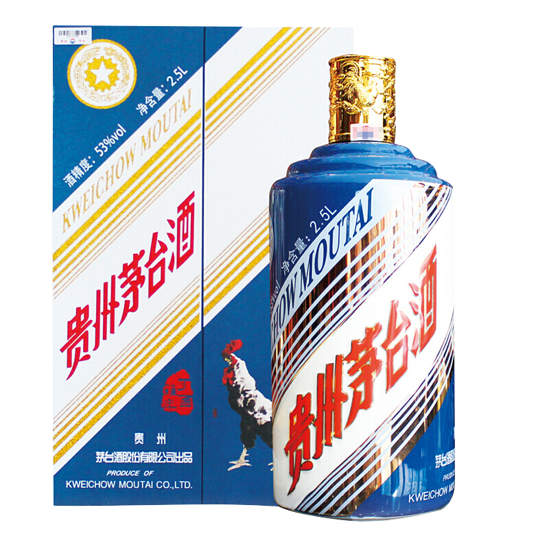 京东百亿补贴：茅台 生肖纪念 丁酉鸡年 53度 酱香型白酒 2.5L 单瓶装 25411.32