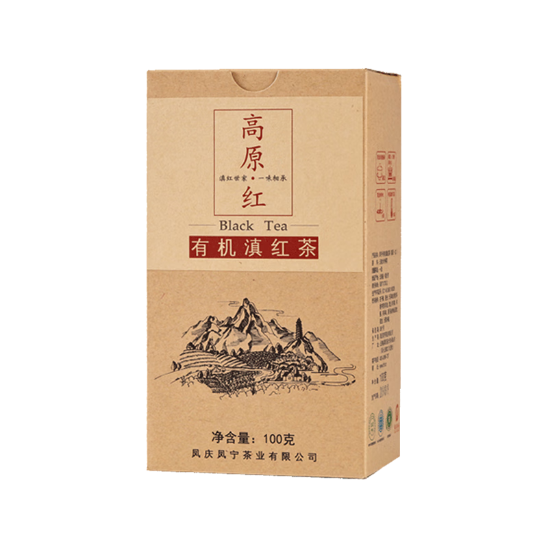 凤宁号 高原红 有机滇红茶 100g 17.67元