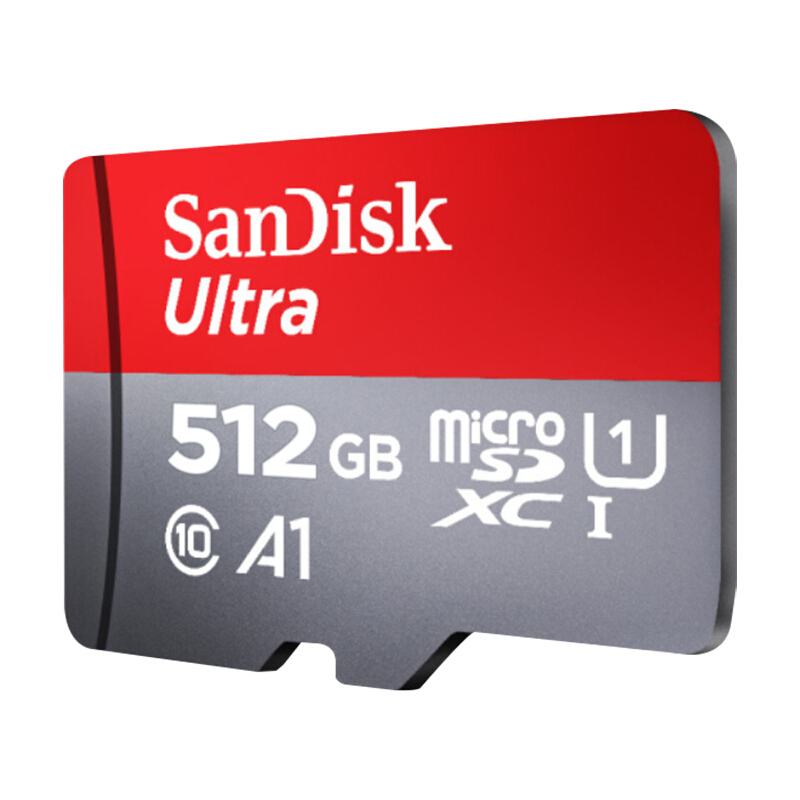 SanDisk 高速内存卡行车记录仪监控小米摄像头手机平板Switch用TF存储卡 512G C10