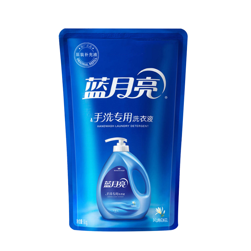 Bluemoon 蓝月亮 手洗专用洗衣液 1kg*1袋 风清白兰 18.8元