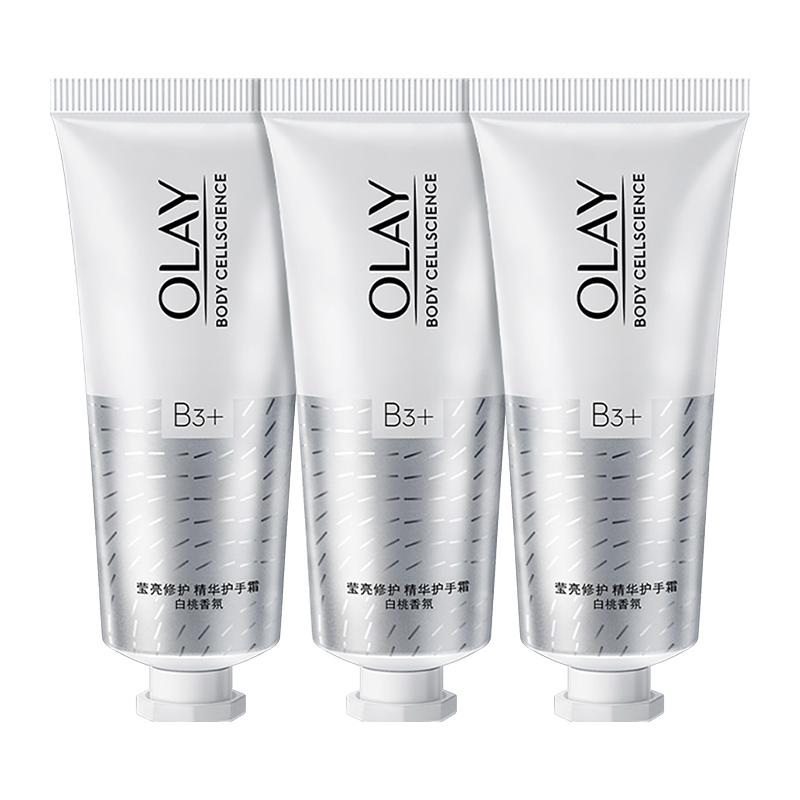 88VIP：OLAY 护手霜白桃香氛焕亮保湿男女士秋冬便携装30g*3 75.91元