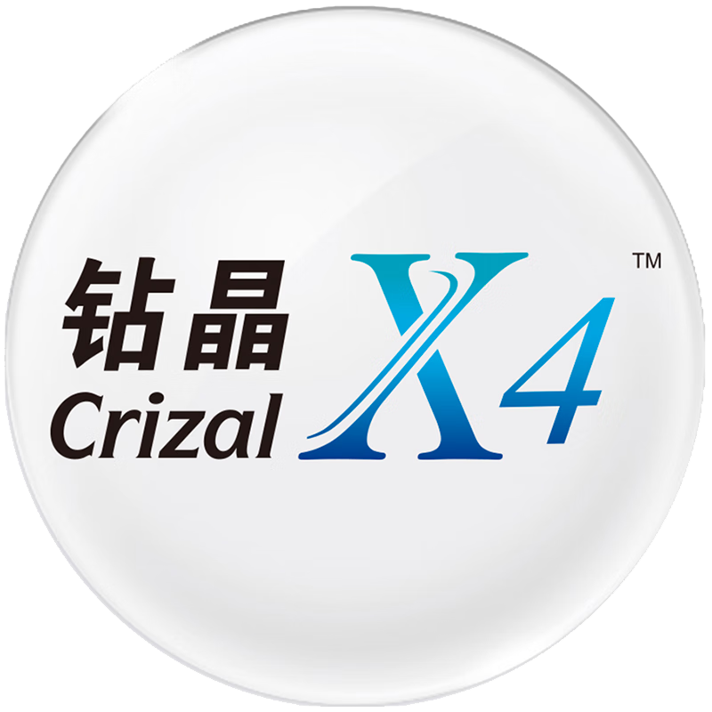 essilor 依视路 1.67钻晶【X4升级款】无底色防蓝光 2片 + 送镜架百款可选（含