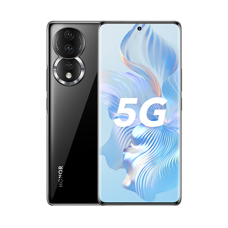 荣耀 HONOR 80 5G手机 12GB+256GB 亮黑色 1298元