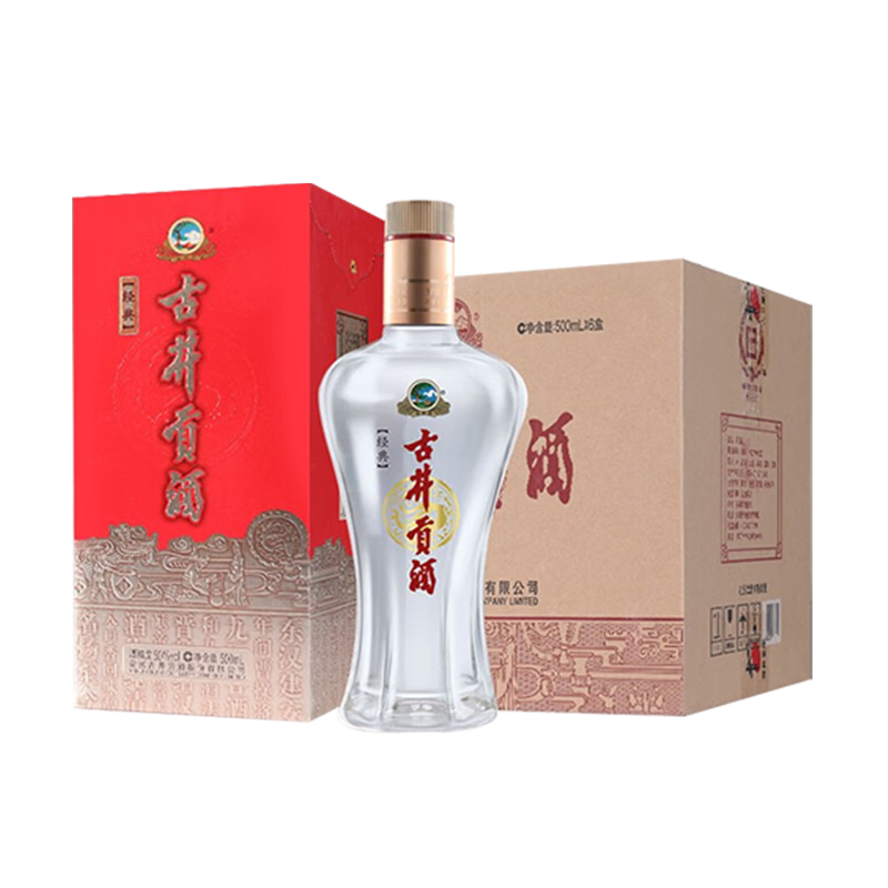 PLUS会员：古井贡酒 经典50度 浓香型白酒 50度 500ml*6瓶 整箱装 180元+返30元京