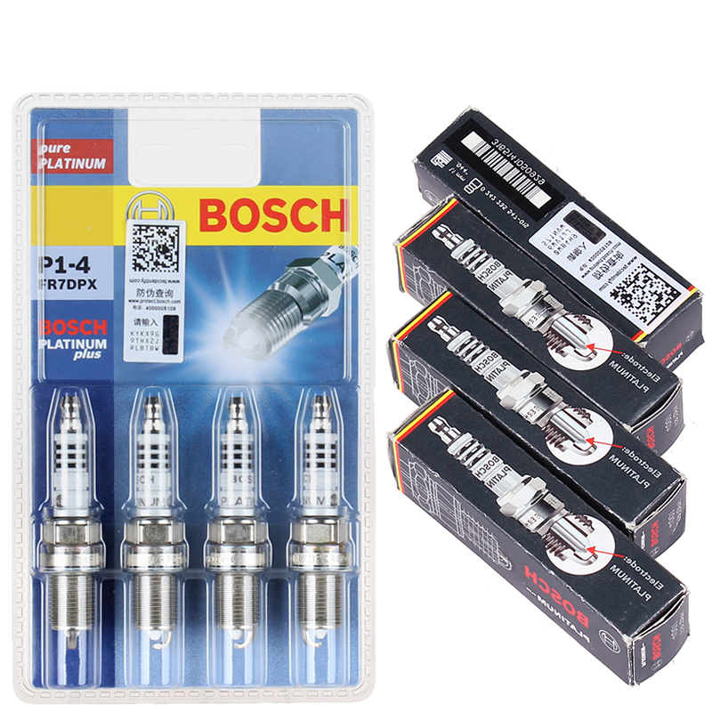 BOSCH 博世 进口铂金火花塞(4支) 适用于 比亚迪速锐1.5 126.15元