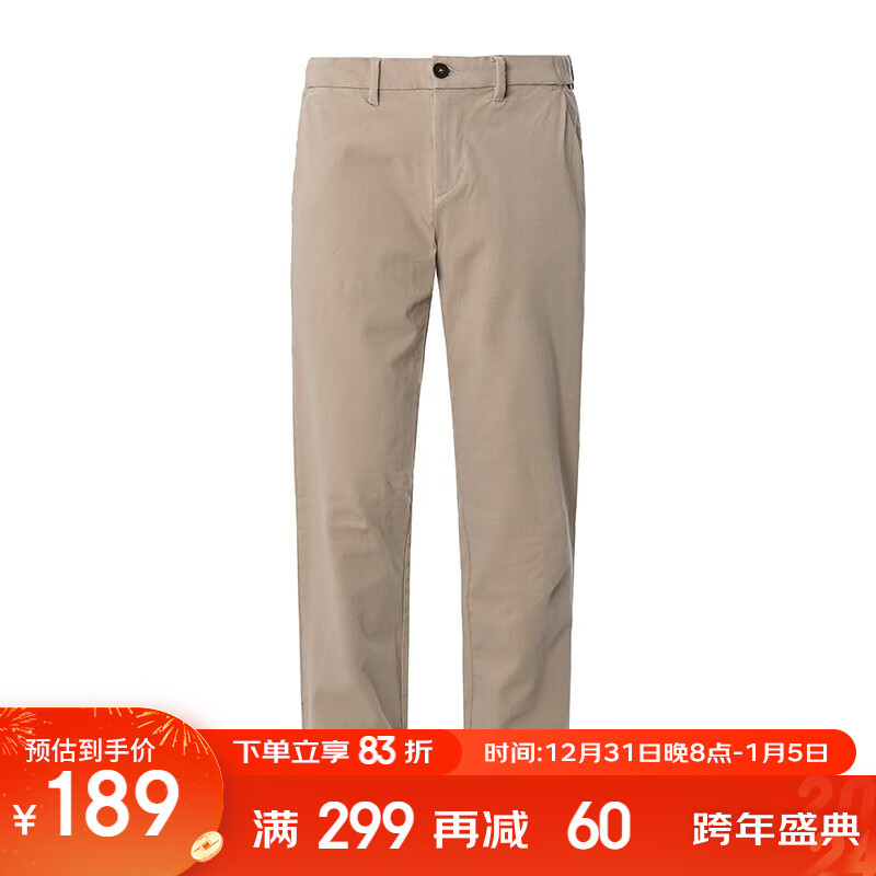 Timberland 男式棉质直筒休闲裤 A2DEF 188.85元