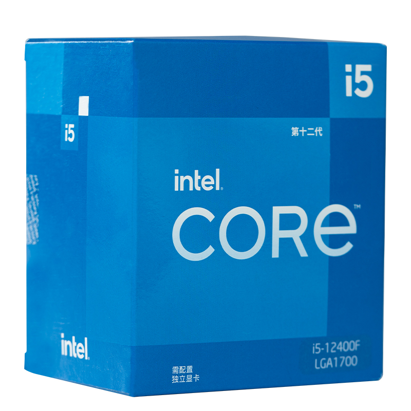 intel 英特尔 酷睿 i5-12400F CPU 2.5GHz 6核12线程 979元（需用券）