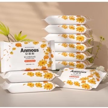 Anmous 安慕斯 宝宝金盏花洗衣皂 80g*10块 11.7元包邮（需用券）