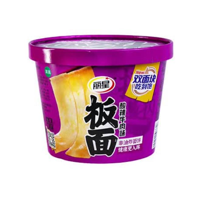 丽星 安徽板面酸辣牛肉味 185g*6桶*7件 84.65元（合12.09元/件）