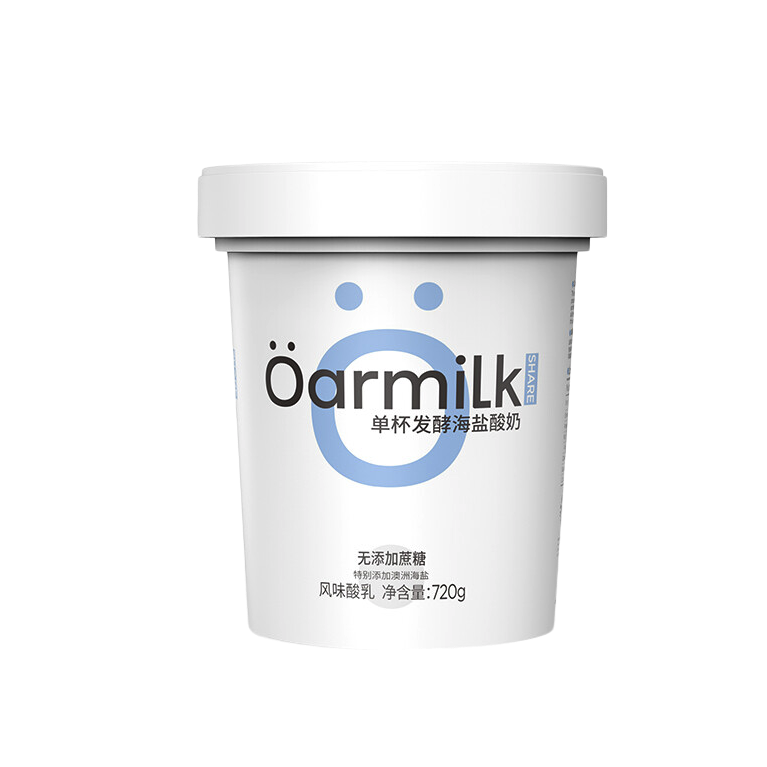 Oarmilk 吾岛牛奶 单杯发酵海盐酸奶 720g 14.28元（需买4件，需用券）