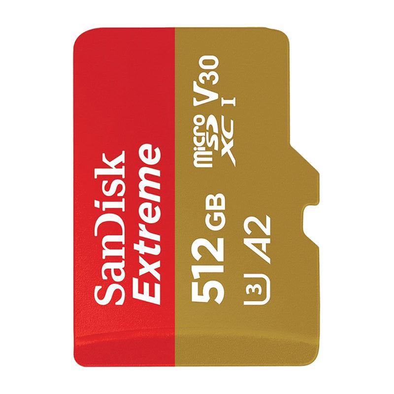 SanDisk 闪迪 Extreme 至尊极速移动系列 MicroSD存储卡 512GB（U3、V30、A2） 379元（