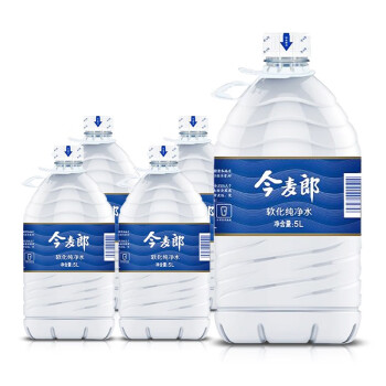 今麦郎 软化纯净水 家庭用水桶装5L*4桶 上海自配送 5L*4桶 ￥22