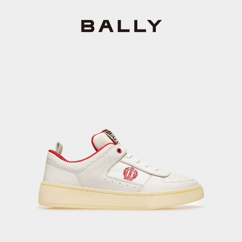 BALLY 巴利 男白色皮革运动休闲鞋6304692 2327.5元