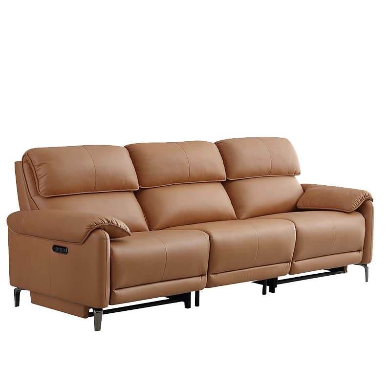 京东京造科技布电动功能沙发大三人位浅米灰格陵兰27m3799元包邮