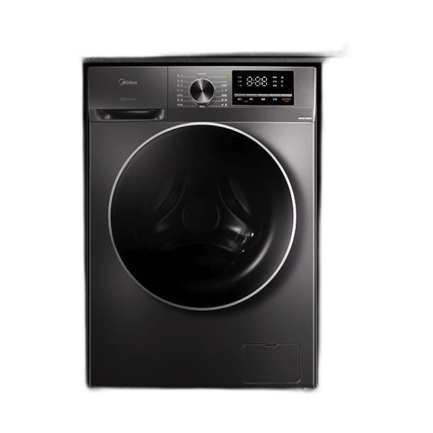 移动端、京东百亿补贴：Midea 美的 MG100V630DE 直驱滚筒洗衣机 10kg 金属钛 1353.