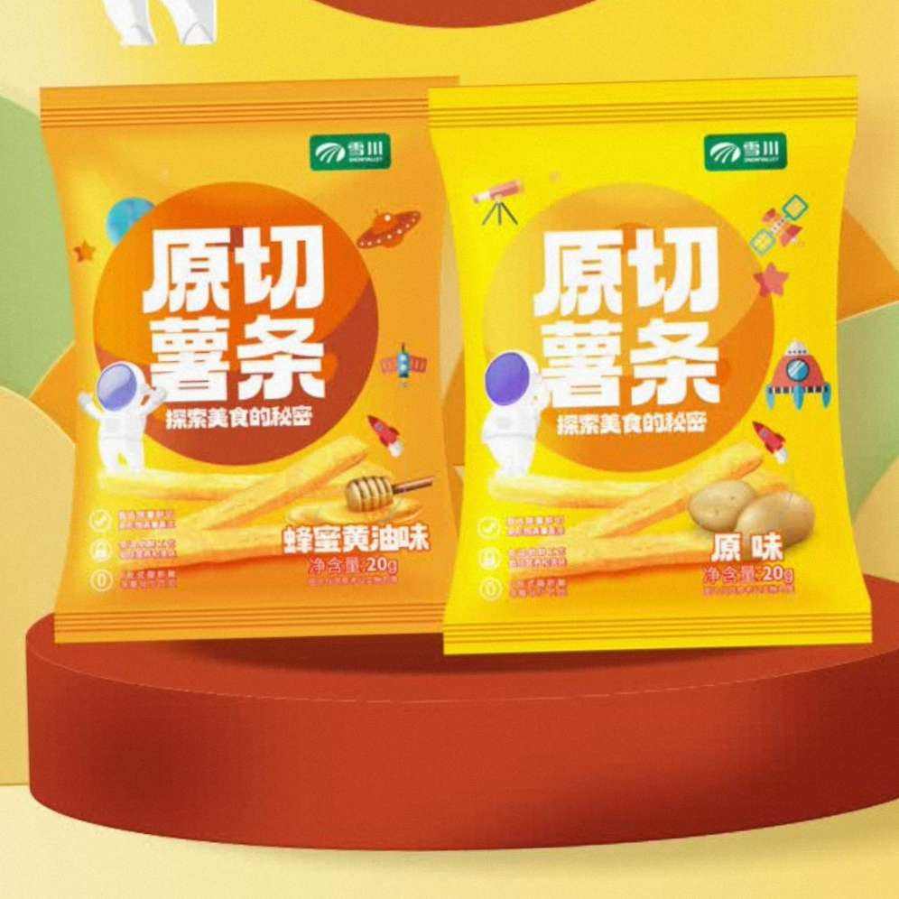 雪川食品（Snow Valley）香脆原切薯条20g*15包原味 *拍三件 30.52元（合10.17元/件