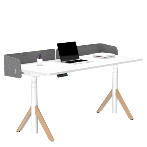 9am 智能电动升降桌AI版 语音控制米家款站立电脑桌书桌 白色1.2m 3399元
