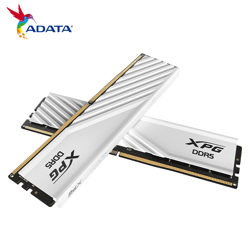 ADATA 威刚 XPG系列 威龙D300 DDR5 6400MHz 台式机内存 马甲条 白色 32GB 16GBx2 C32 859元