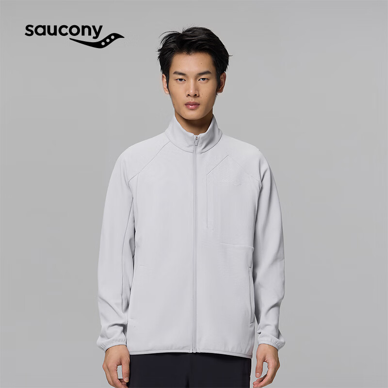 saucony 索康尼 秋冬男子梭织外套运动通勤生活保暖上衣高级灰S 711元