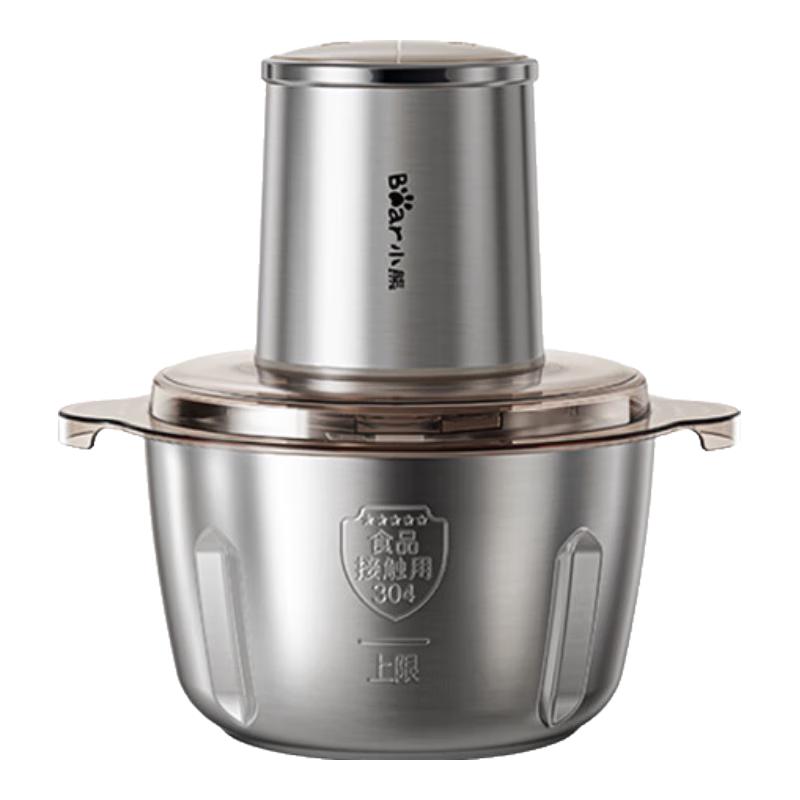 小熊 绞肉机家用 辅食机婴儿绞馅机约2L钢碗双刀QSJ-L03K3 76.54元