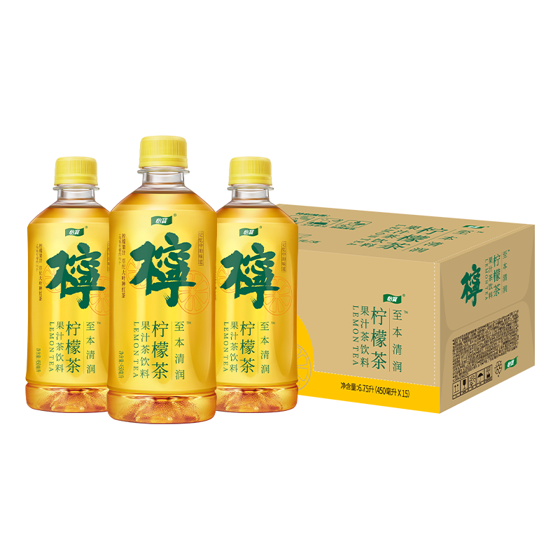 怡宝 至本清润 柠檬茶 果汁茶饮料 450ml*15瓶/整箱 30.15元（需凑单）