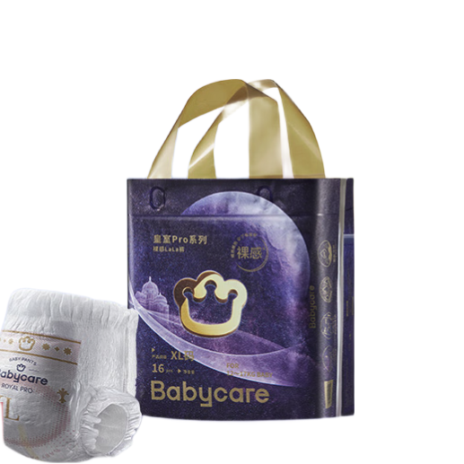 babycare 皇室Pro系列 裸感拉拉裤 XL16片 mini装 27.51元