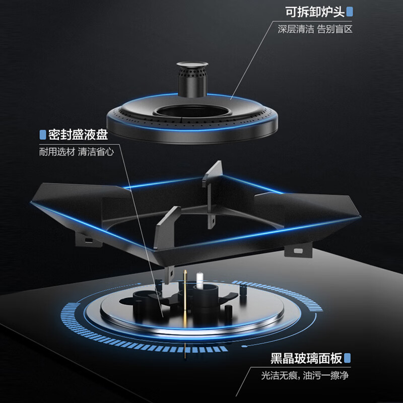 Vanward 万和 燃气灶液化气 双灶具 家用4.8kW猛火灶台嵌两用煤气炉煤气灶 钢