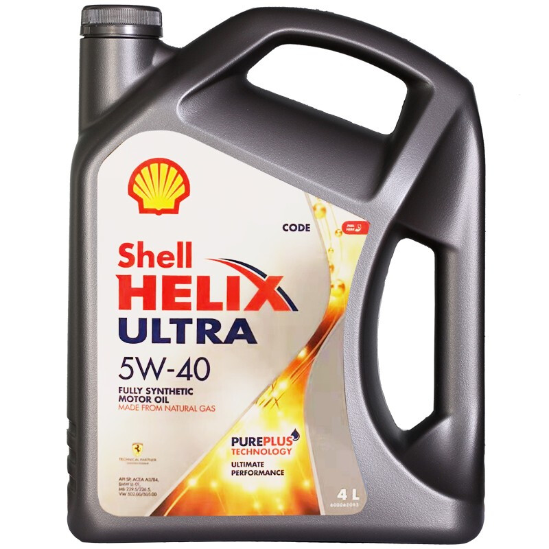 Shell 壳牌 Helix Ultra系列 超凡灰喜力 5W-40 SP级 全合成机油 4L 新加坡版 121.6元