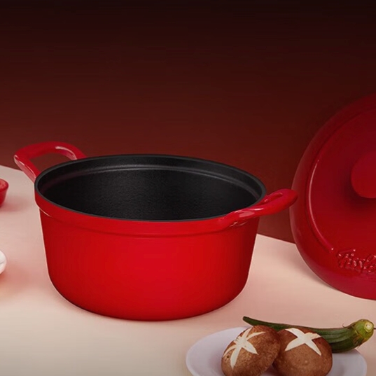 家装季：Fissler 菲仕乐 食色系列 汤锅(20cm、铸铁、红色) 699元