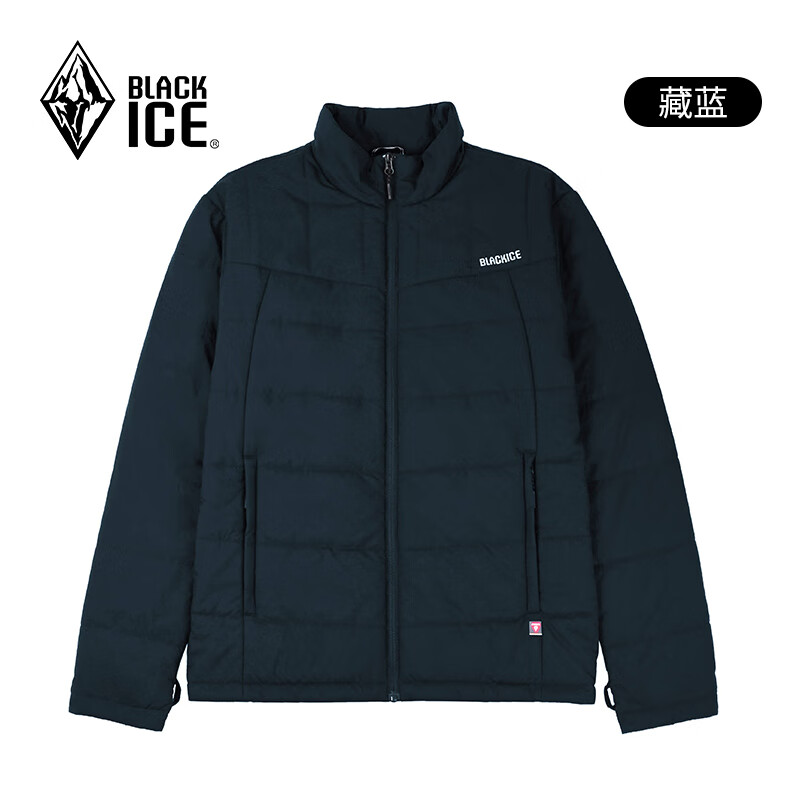 BLACKICE 黑冰 男款金标p棉立领轻量运动夹克 FAF8003 藏蓝 439.97元