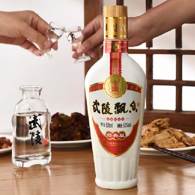 武陵酒 经典飘香酱香型白酒53度纯粮食500ml*6瓶整箱 708元 （需用券）