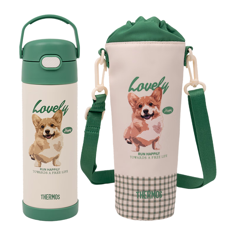 膳魔师保温杯大容量儿童吸管杯男女士便携水杯高颜值不锈钢杯子礼物TCMQ 