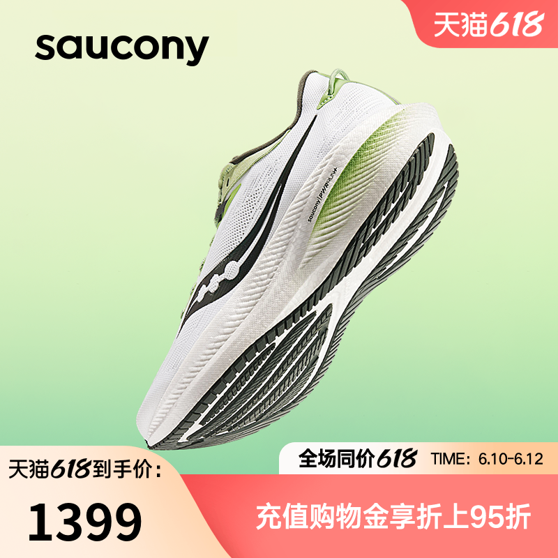 88VIP：saucony 索康尼 夏季新款TRIUMPH胜利21跑步鞋减震运动鞋透气男跑鞋 693.7