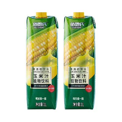 88VIP：佰恩氏 NFC水果玉米汁0脂1L×2瓶 18.9元包邮（需用券）