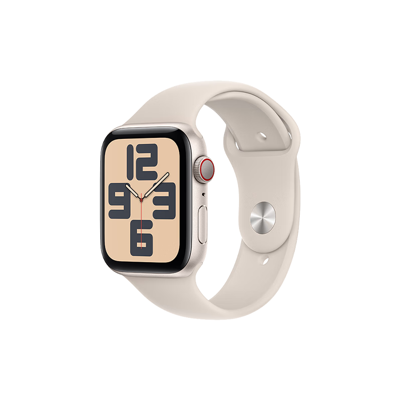 PLUS会员：Apple Watch SE 智能手表GPS + 蜂窝款 44毫米 星光色 S/M MRGV3CH/A 1606.08元 