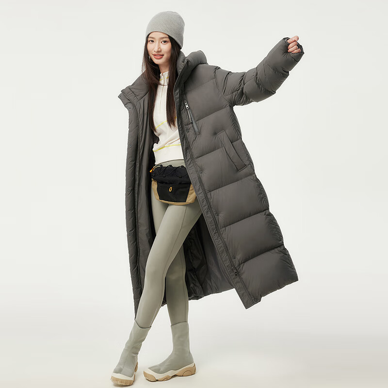 坦博尔 云朵泡芙90鸭绒长款过膝羽绒服 680+蓬 乌鹊灰 739元（需用券）