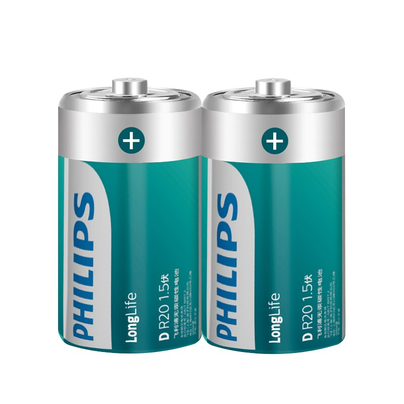 PHILIPS 飞利浦 R20P 1号碳性电池 1.5V 2粒装 7.51元