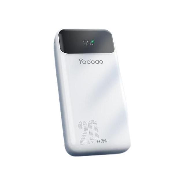 有券的上、百亿补贴：Yoobao 羽博 22.5W 移动电源 20000mAh 44元包邮（3人成团）