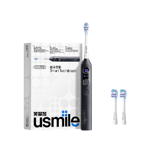 笑容加 usmile 电动牙刷 成人声波震动电动牙刷 情侣款Y20 PRO曜黑 300.32元（需