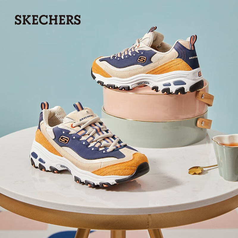 SKECHERS 斯凯奇 女鞋 熊猫鞋老爹鞋 13167 140.52元（需用券）