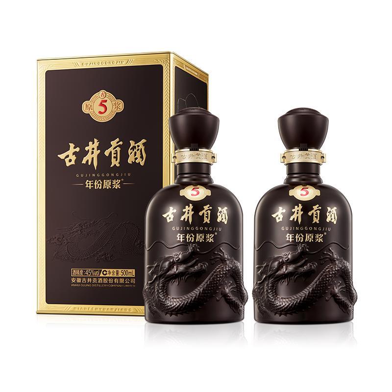 古井贡酒 年份原浆 古5 45%vol 浓香型白酒 107.7元