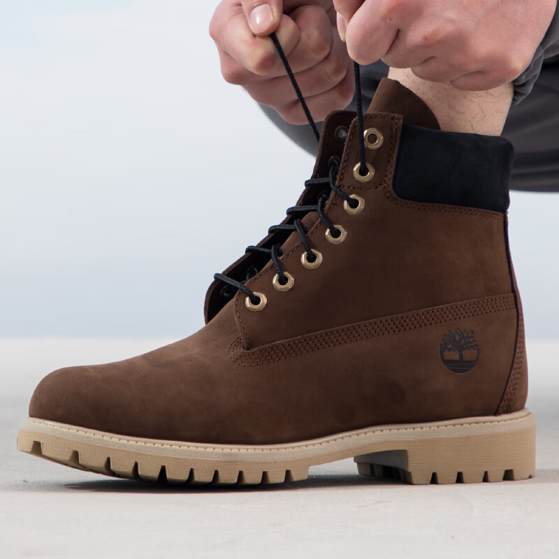 Timberland 马丁靴男鞋踢不烂户外徒步鞋耐磨防水皮革高帮靴A62KN A62KN968/深棕