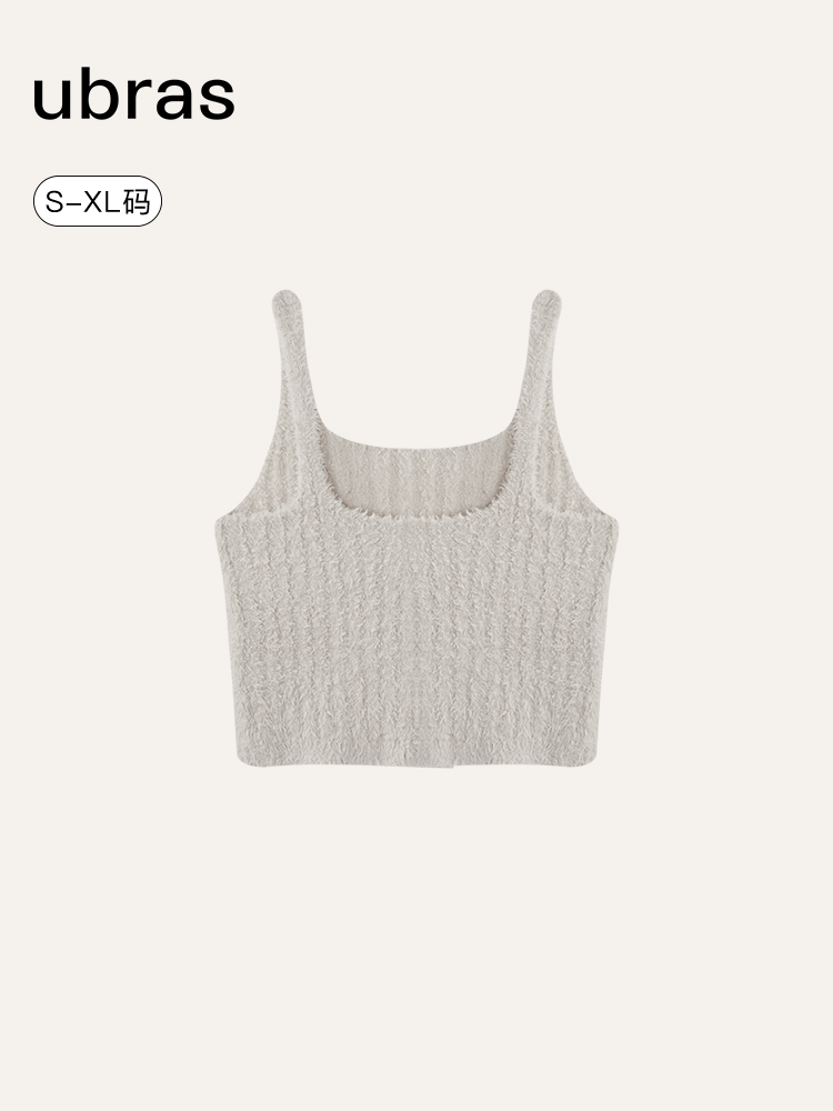 Ubras 贴贴系列|兔绒绒 短款背心 38.78元（需用券）